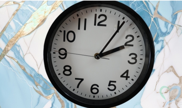 過去を示す時計