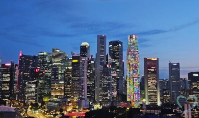 シンガポールのビル群