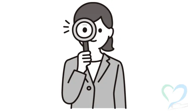 調査を行う女性探偵のイラスト